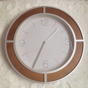 Sterling Minimalist Wall Clock in Maple